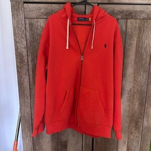 Polo by Ralph Lauren Zip Up Hoodie Burnt orange